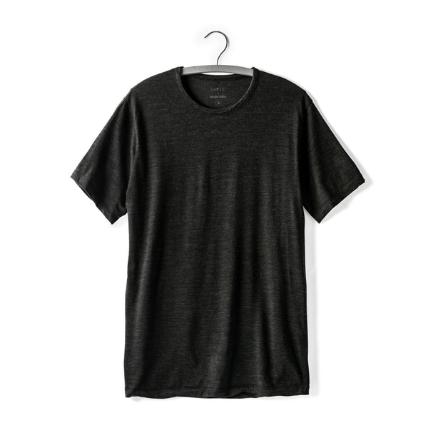 The Antoni Tee in Heather Black