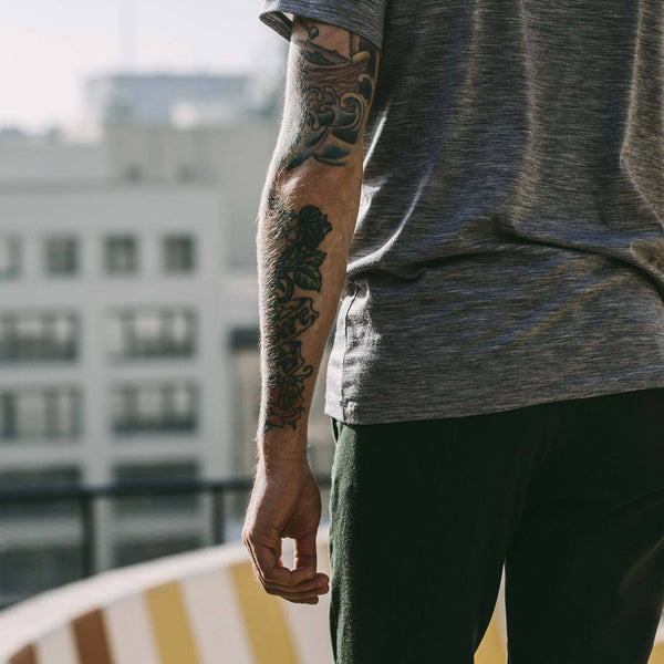 The Antoni Tee in Heather Grey