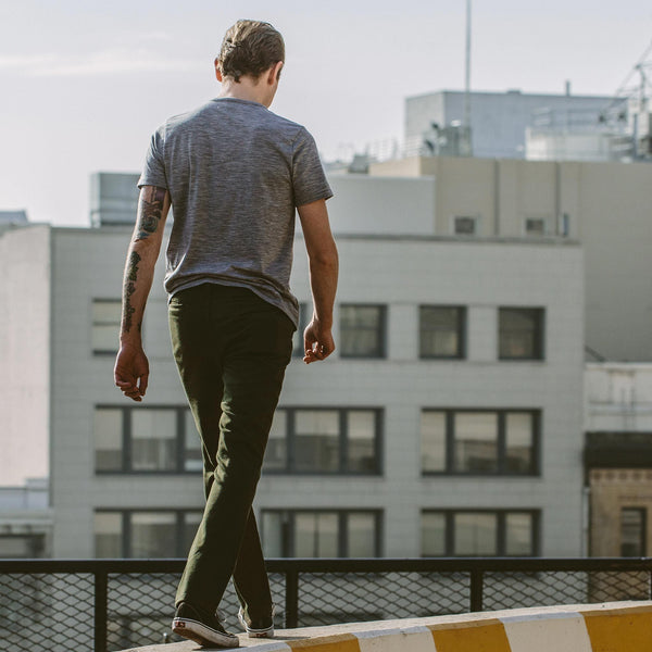 The Antoni Tee in Heather Grey