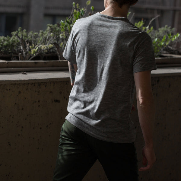 The Antoni Tee in Heather Grey
